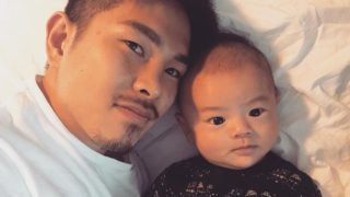 井岡一翔選手と、息子